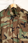 1983年契約　M-R　初期ロット　M65 フィールドジャケット　ウッドランド迷彩　ブラスジッパー　中古品