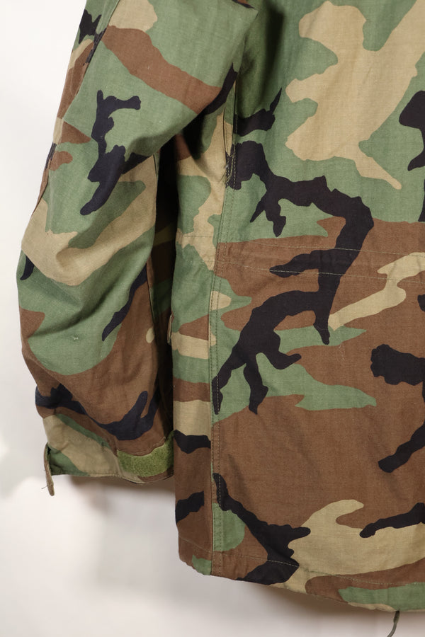 1983年契約　M-R　初期ロット　M65 フィールドジャケット　ウッドランド迷彩　ブラスジッパー　中古品