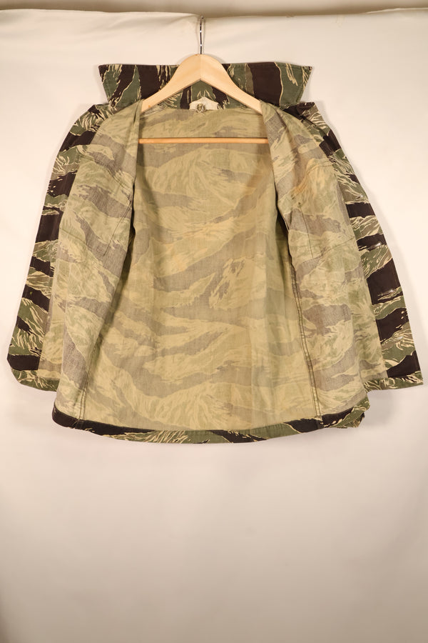 1965年~66年頃　A-L 沖縄タイガーパターン　JWD　Asianカット　タイガーストライプ　シャツ　中古品