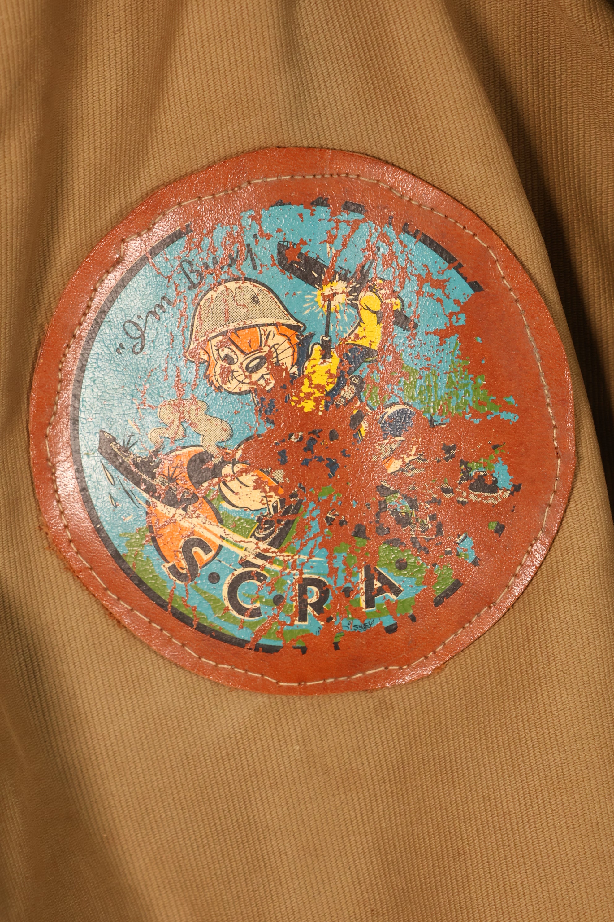 1940年代　WWII　アメリカ海軍　デッキジャケット　パッチ付き　中古品　大きめサイズ