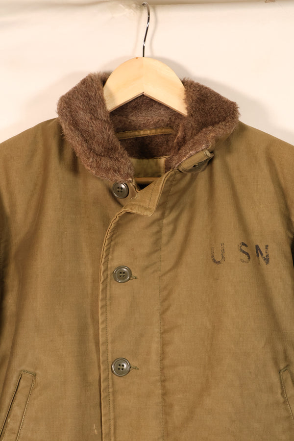1950年代ロット　サイズ36~38程度　アメリカ海軍　N-1　デッキジャケット　CVA-62　中古品