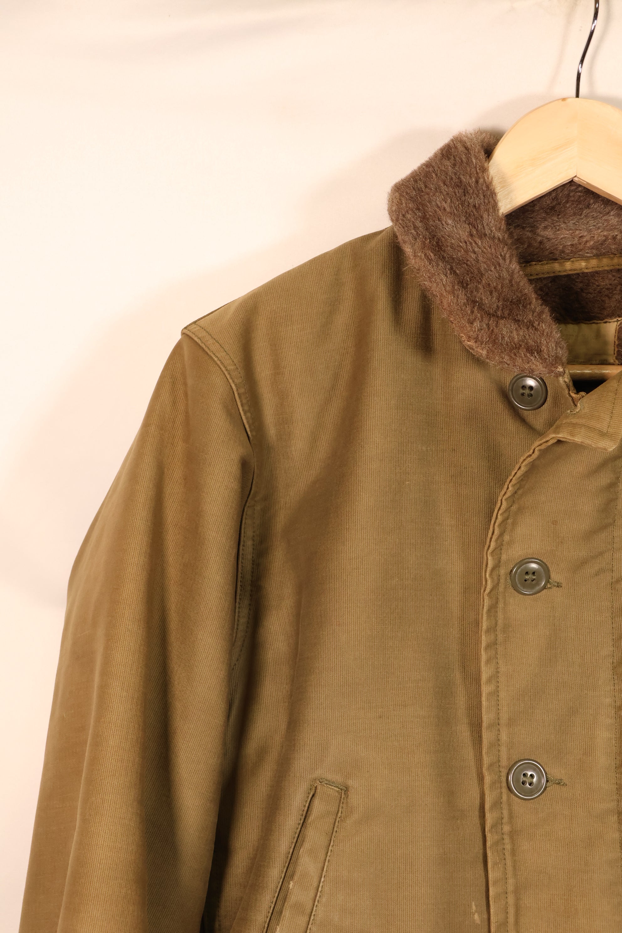 1950年代ロット　サイズ36~38程度　アメリカ海軍　N-1　デッキジャケット　CVA-62　中古品