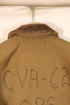 1950年代ロット　サイズ36~38程度　アメリカ海軍　N-1　デッキジャケット　CVA-62　中古品