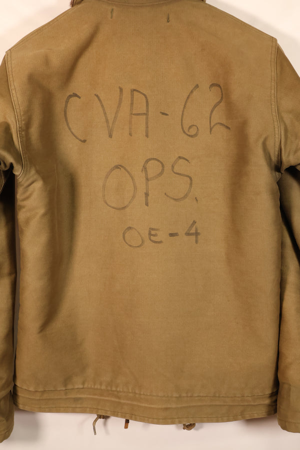 1950年代ロット　サイズ36~38程度　アメリカ海軍　N-1　デッキジャケット　CVA-62　中古品