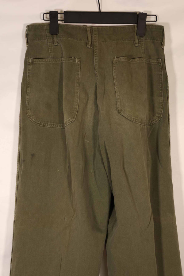 実物　1940年代後半〜50年代前半　M45 ODコットンフィールドパンツ　中古品　使用感強い