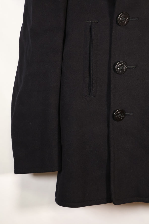 1940年代　推定38程度　10個ボタン　アメリカ海軍　ピーコート　状態良い　A