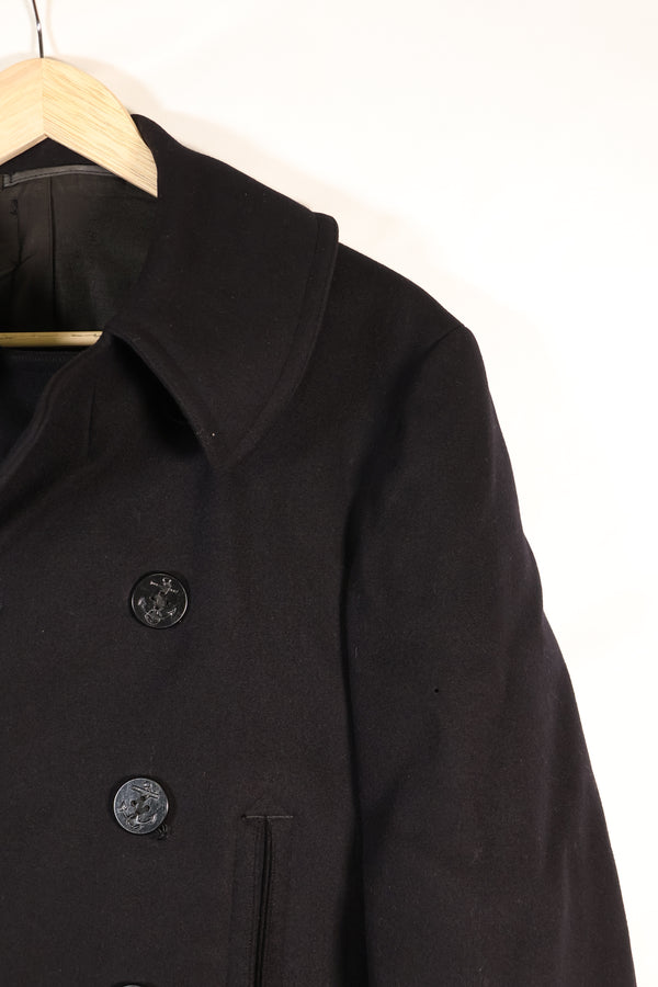 1940年代　推定38程度　10個ボタン　アメリカ海軍　ピーコート　状態良い　A