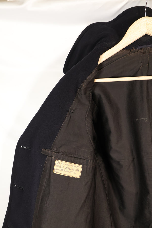 1940年代　推定38程度　10個ボタン　アメリカ海軍　ピーコート　状態良い　B