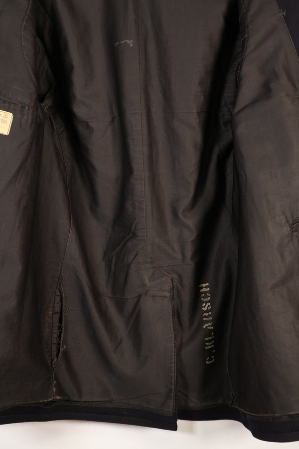 1940年代　推定38程度　10個ボタン　アメリカ海軍　ピーコート　状態良い　B