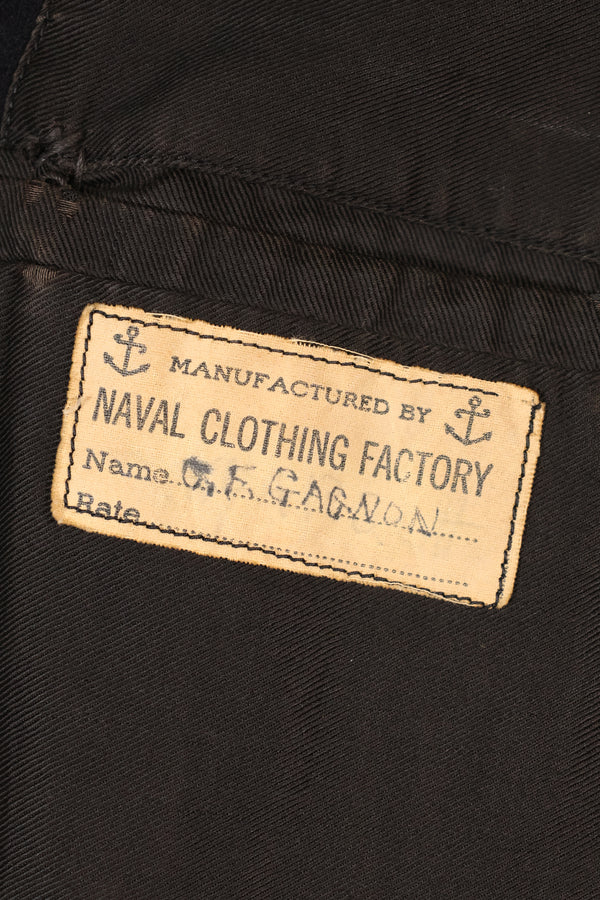 1940年代　推定38程度　10個ボタン　アメリカ海軍　ピーコート　状態良い　B