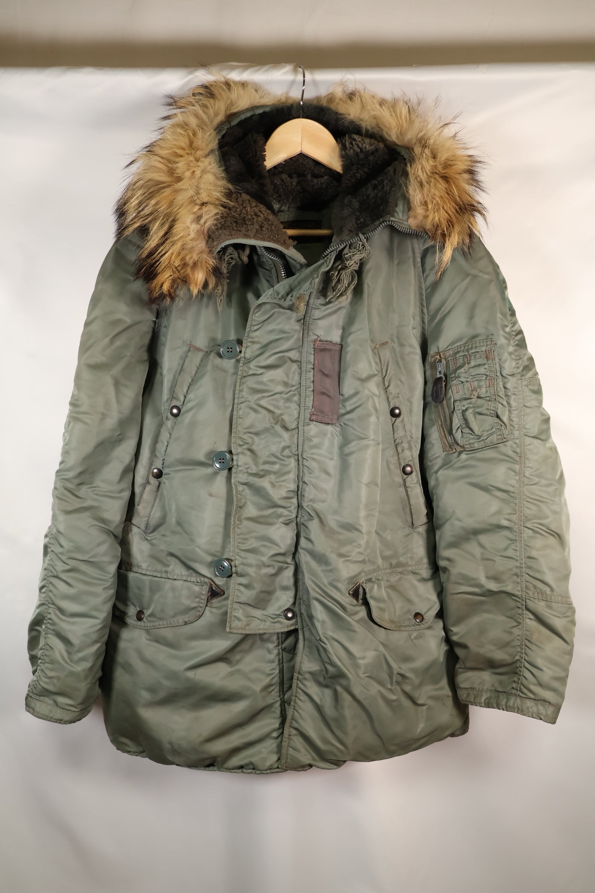 1950年代　MEDIUM　黒タグ　N-3B　ヘビーゾーン　フライトジャケット　中古品