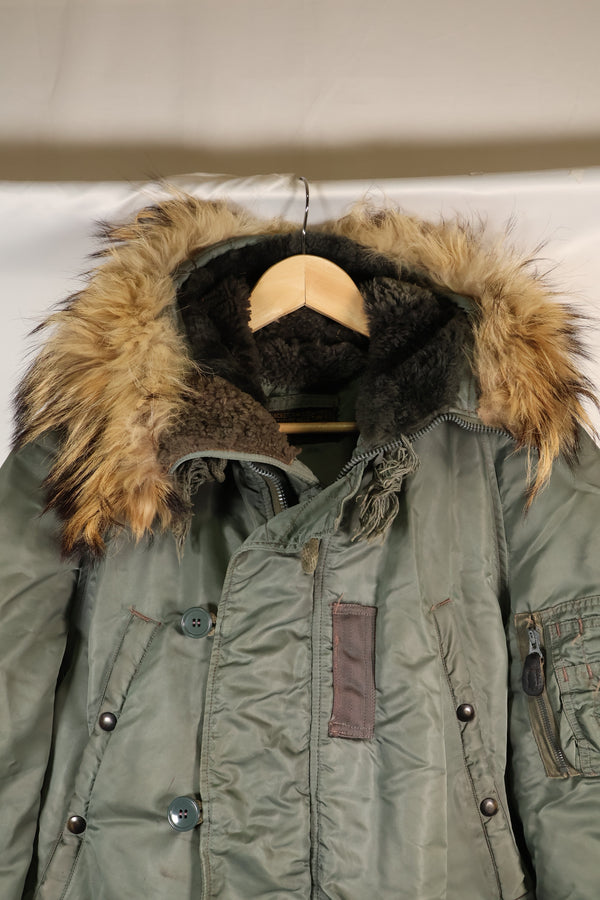 1950年代　MEDIUM　黒タグ　N-3B　ヘビーゾーン　フライトジャケット　中古品