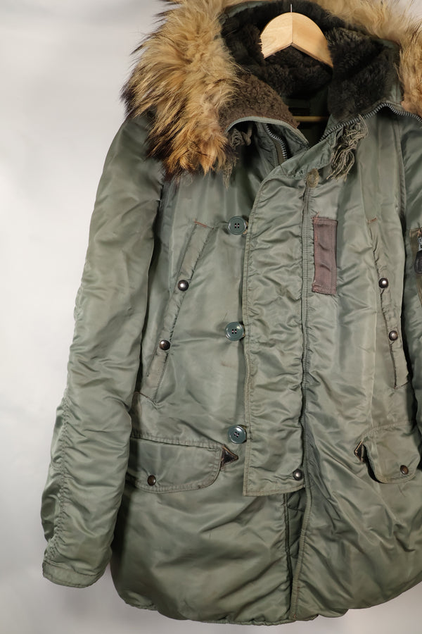 1950年代　MEDIUM　黒タグ　N-3B　ヘビーゾーン　フライトジャケット　中古品