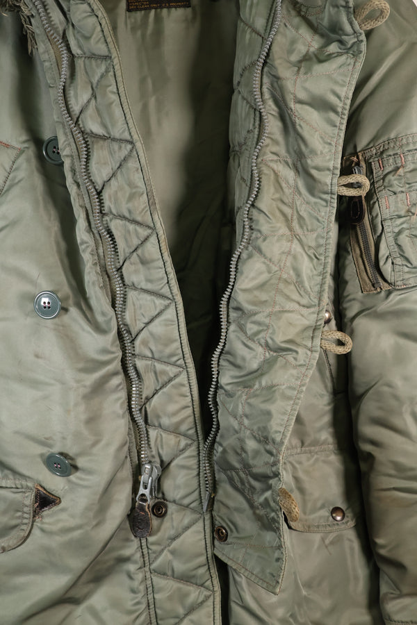 1950年代　MEDIUM　黒タグ　N-3B　ヘビーゾーン　フライトジャケット　中古品