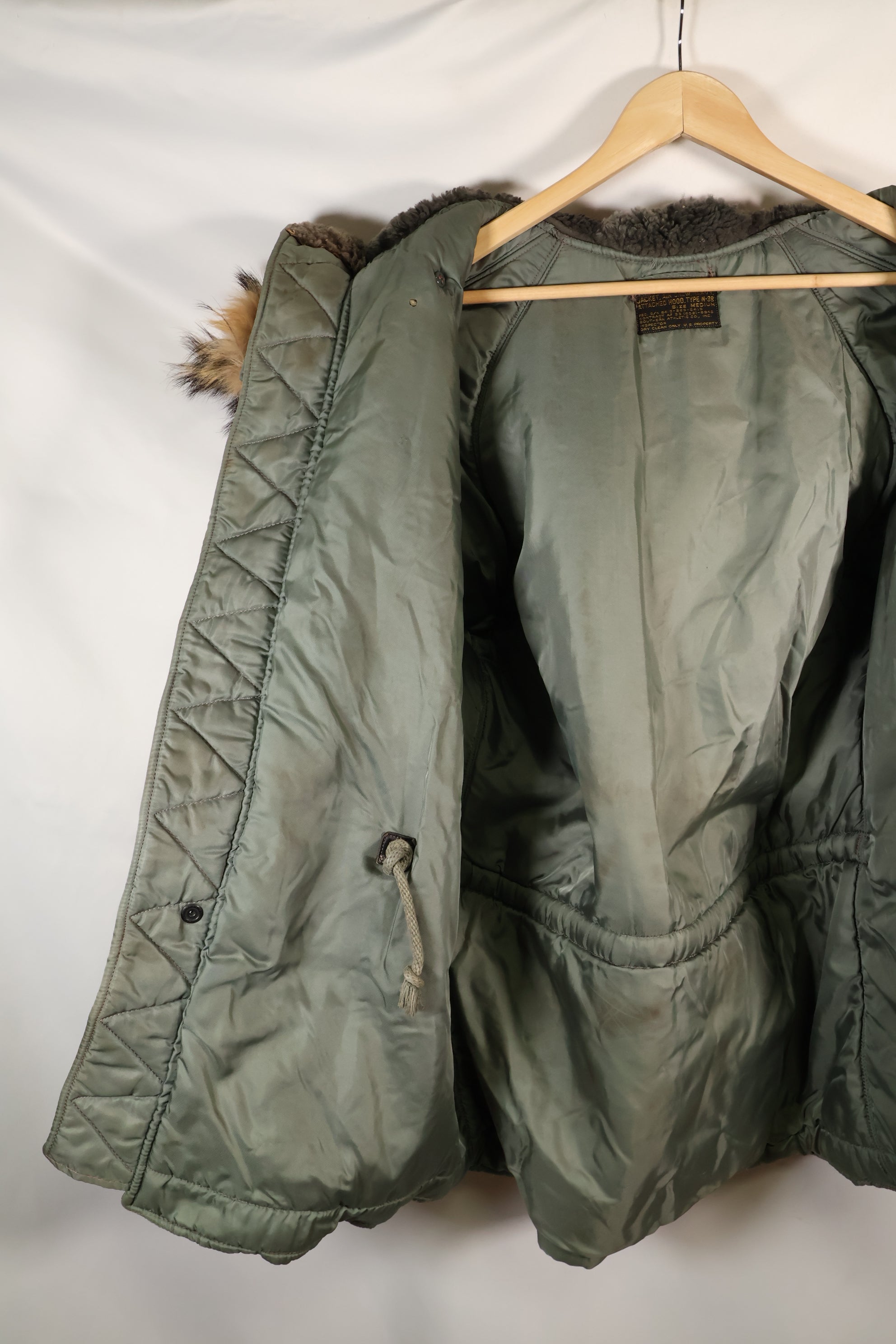 1950年代　MEDIUM　黒タグ　N-3B　ヘビーゾーン　フライトジャケット　中古品