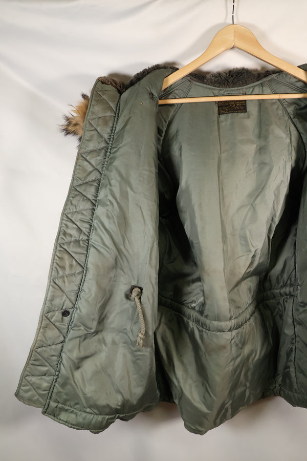 1950年代　MEDIUM　黒タグ　N-3B　ヘビーゾーン　フライトジャケット　中古品