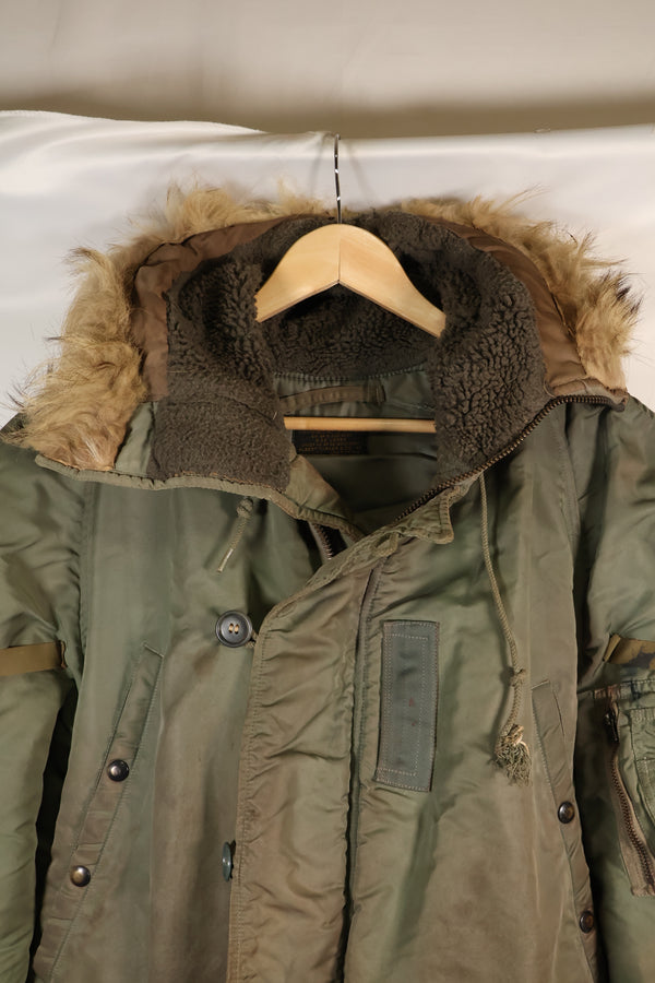 1950年代　LARGE　アメリカ空軍　N-3B　エアクルー　フライトジャケット　グランドクルー　中古品