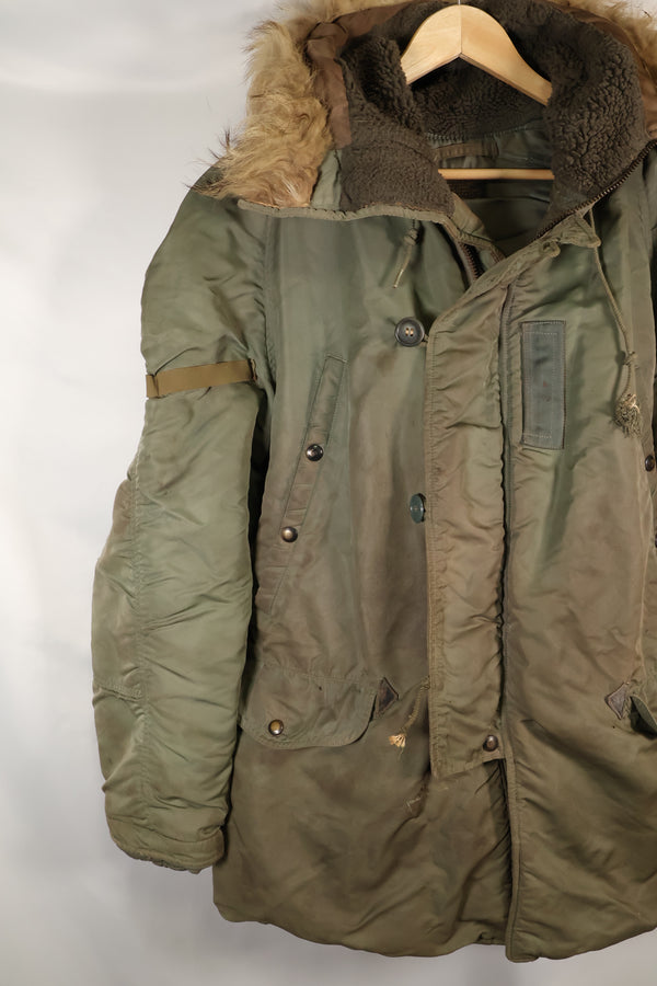 1950年代　LARGE　アメリカ空軍　N-3B　エアクルー　フライトジャケット　グランドクルー　中古品