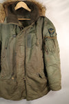 1950年代　LARGE　アメリカ空軍　N-3B　エアクルー　フライトジャケット　グランドクルー　中古品