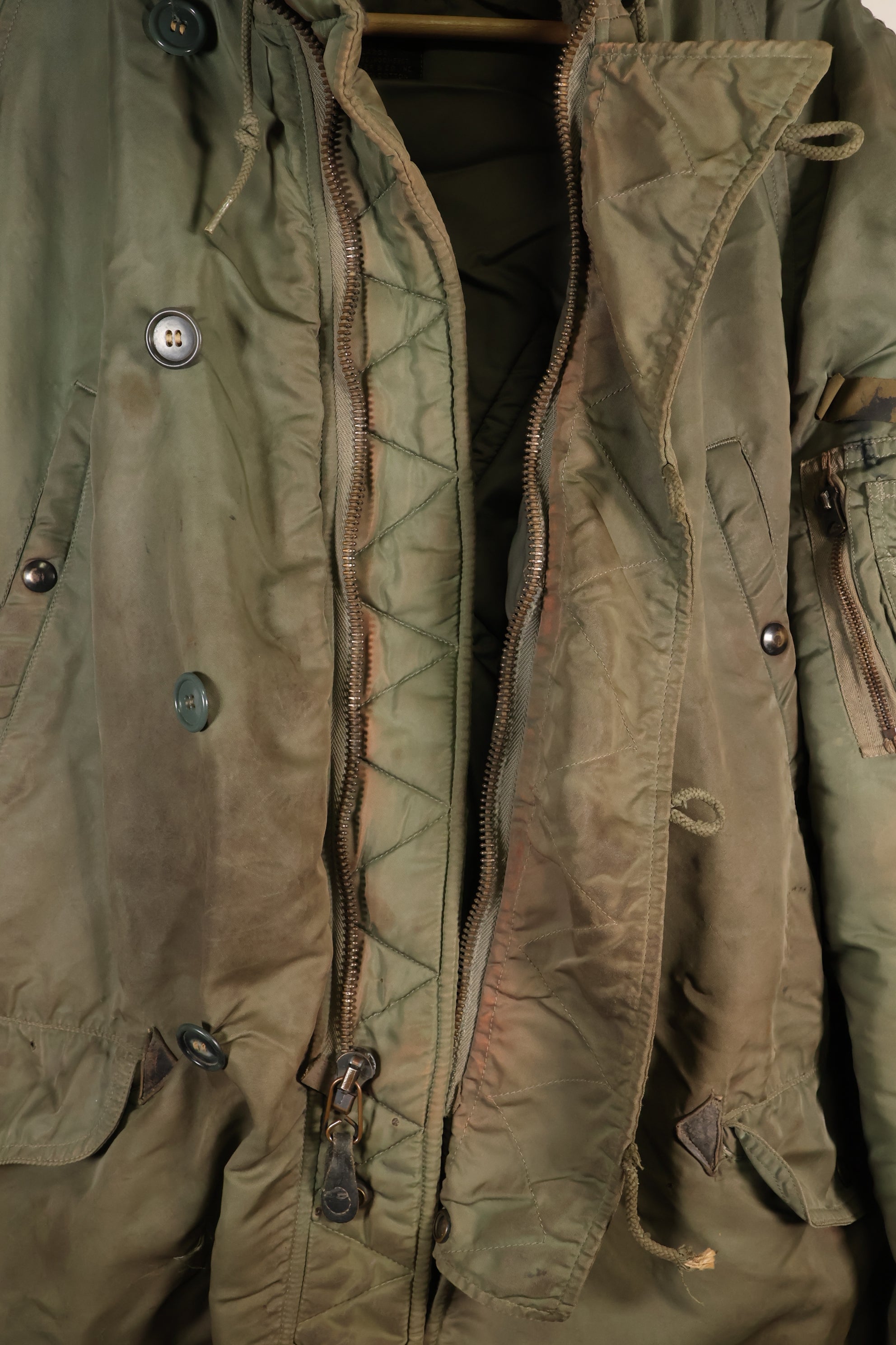 1950年代　LARGE　アメリカ空軍　N-3B　エアクルー　フライトジャケット　グランドクルー　中古品