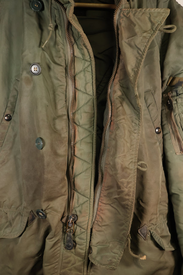 1950年代　LARGE　アメリカ空軍　N-3B　エアクルー　フライトジャケット　グランドクルー　中古品