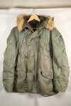 1950年代　LARGE　USAF　N-3B　ヘビーゾーン　エアクルー　フライトジャケット　中古品