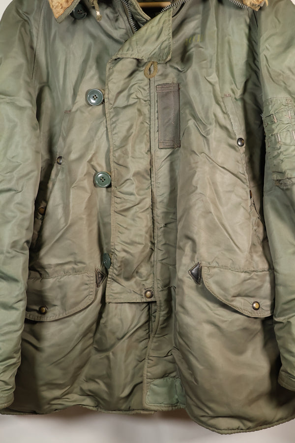 1950年代　LARGE　USAF　N-3B　ヘビーゾーン　エアクルー　フライトジャケット　中古品