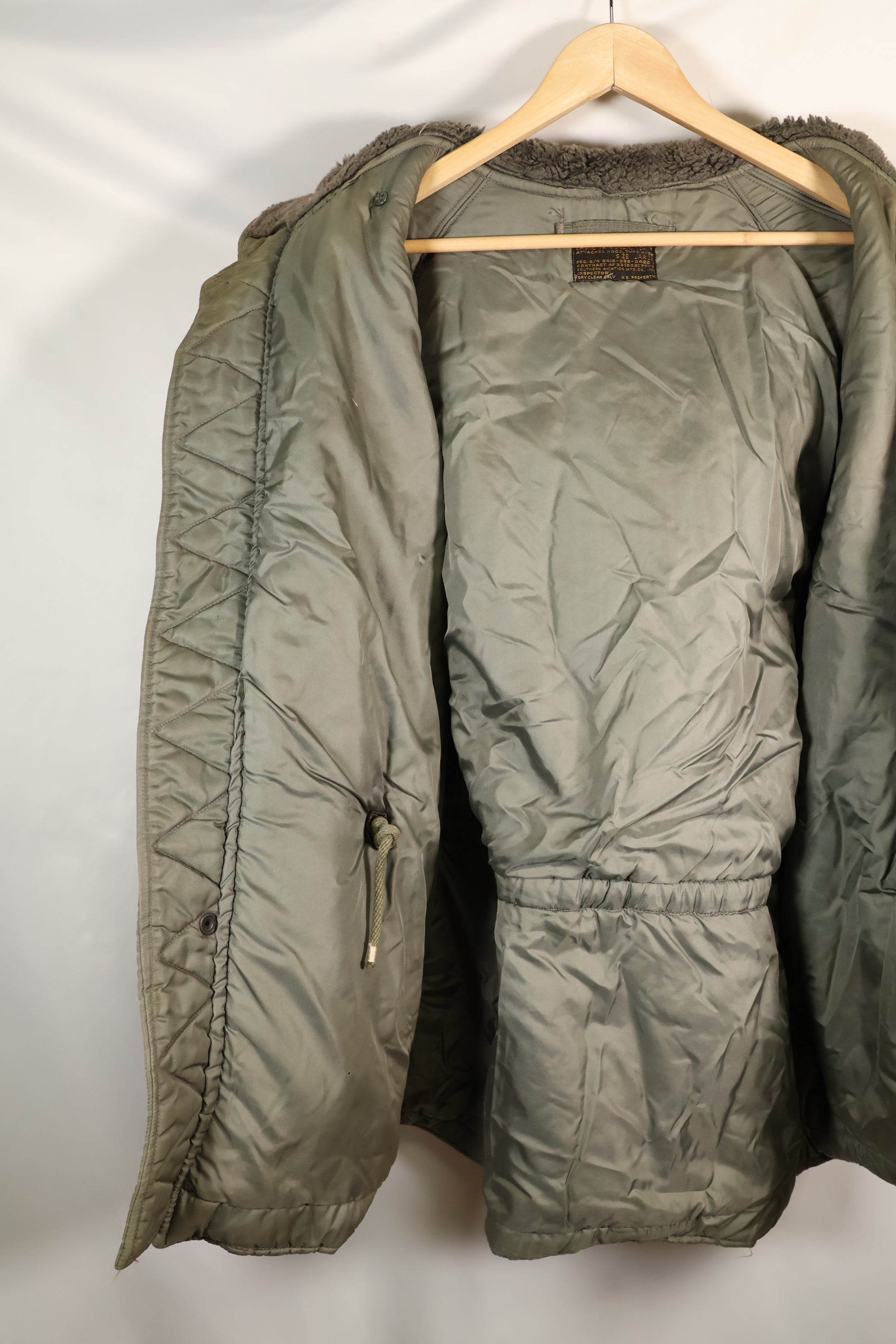 1950年代　LARGE　USAF　N-3B　ヘビーゾーン　エアクルー　フライトジャケット　中古品