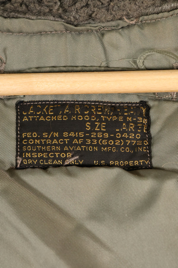 1950年代　LARGE　USAF　N-3B　ヘビーゾーン　エアクルー　フライトジャケット　中古品