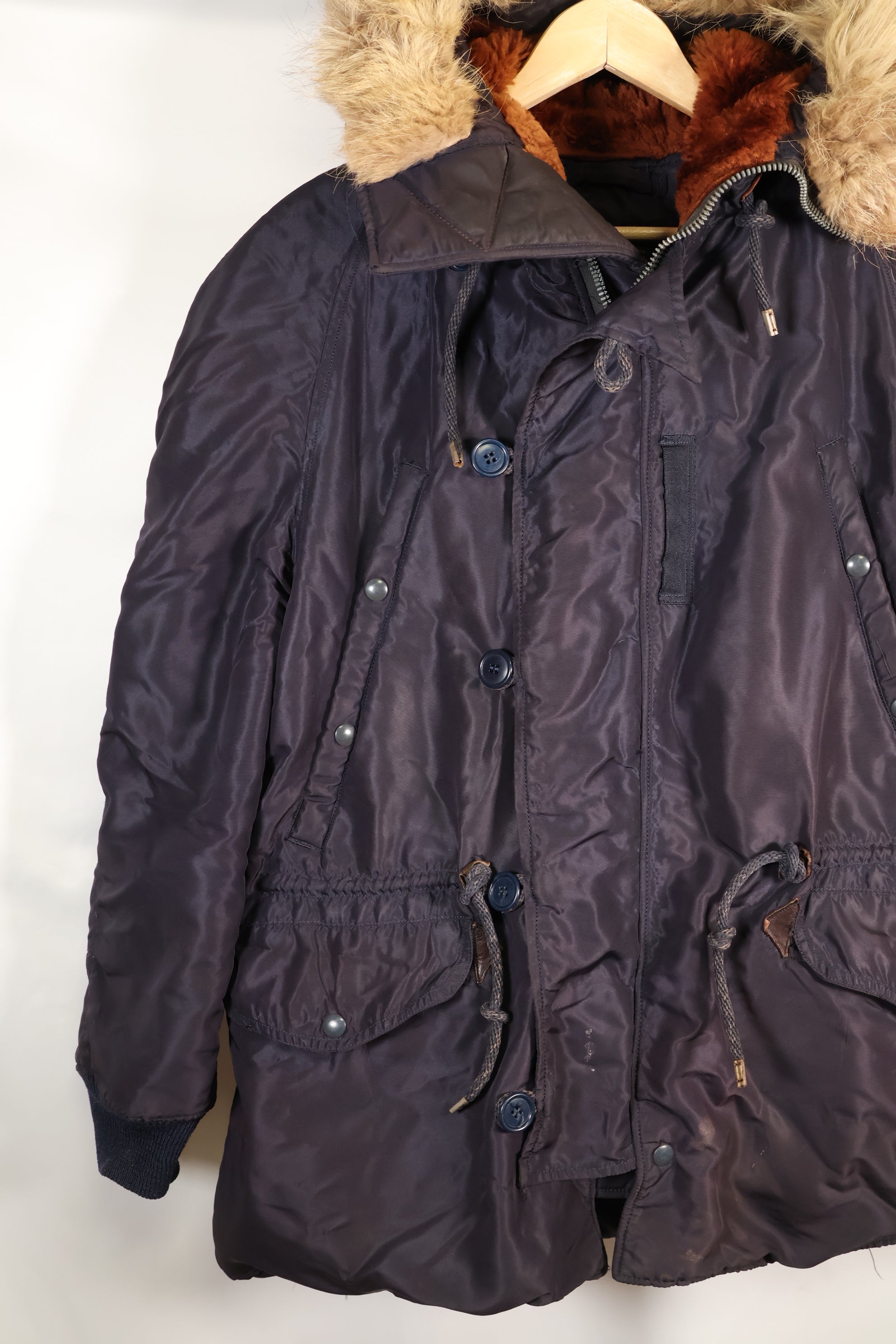 1950年代　MEDIUM　USAF　N3-A　フライトジャケット　エアクルー　退色あり　中古品