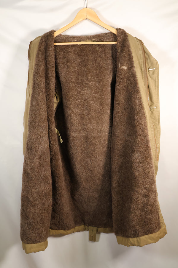 1940年代　WWII　アメリカ海軍　N-1　デッキコート　パーカー　退色あり　ステンシルなし　中古品