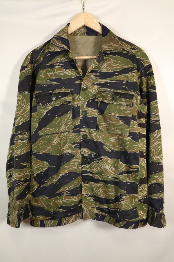 1960年代半　日本製　シルバータイガーシャツ　Asianカット　別生地サイズ改造あり　中古品