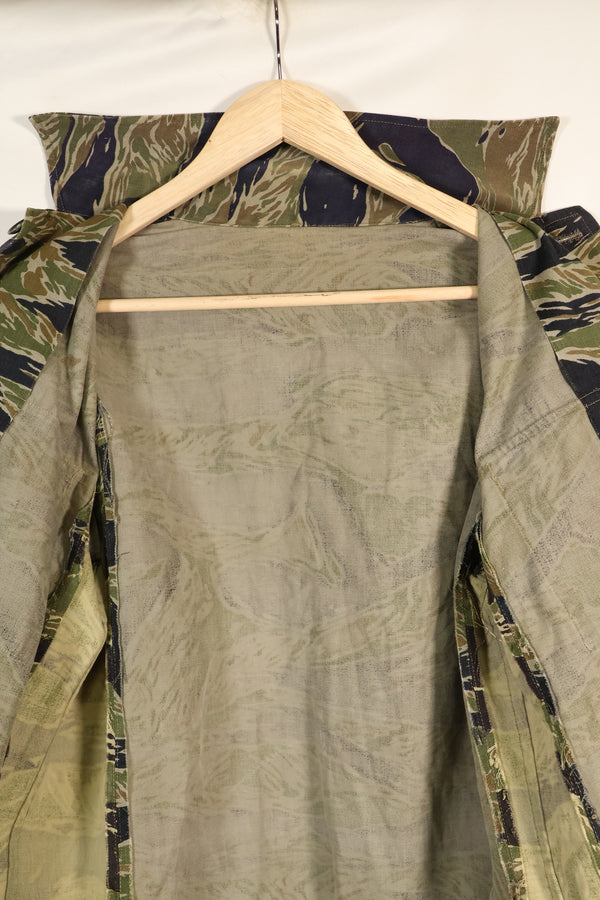 1960年代半　日本製　シルバータイガーシャツ　Asianカット　別生地サイズ改造あり　中古品