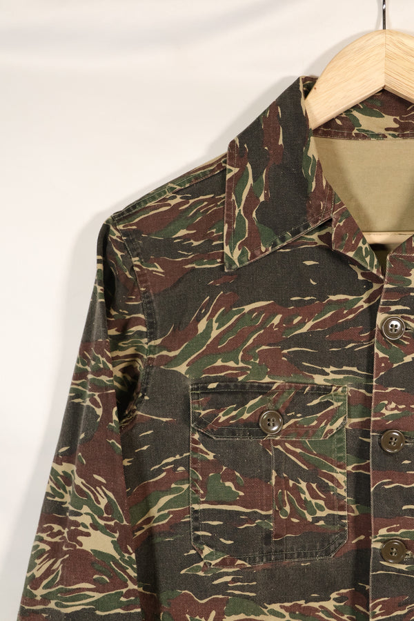 1970年代　シルバータイガー　タイガーストライプ　シャツ　タイタイガー　4つポケット　中古品