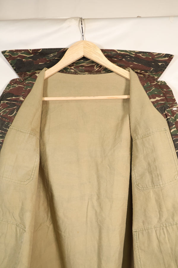 1970年代　シルバータイガー　タイガーストライプ　シャツ　タイタイガー　4つポケット　中古品