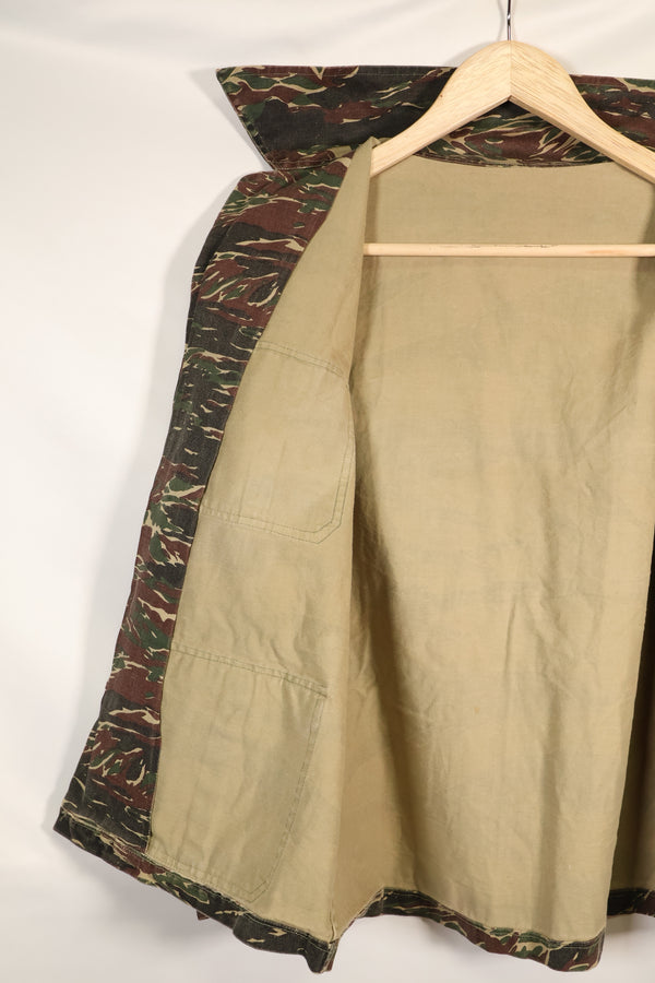 1970年代　シルバータイガー　タイガーストライプ　シャツ　タイタイガー　4つポケット　中古品