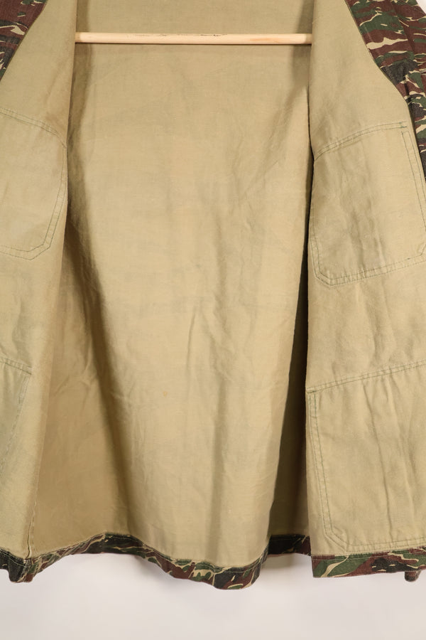 1970年代　シルバータイガー　タイガーストライプ　シャツ　タイタイガー　4つポケット　中古品