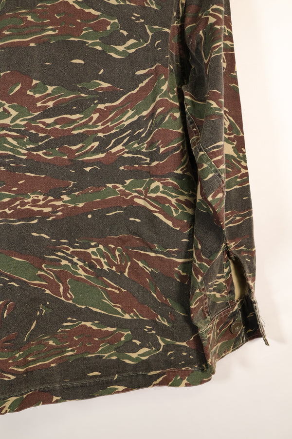 1970年代　シルバータイガー　タイガーストライプ　シャツ　タイタイガー　4つポケット　中古品