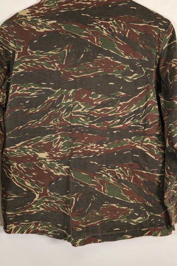 1970年代　シルバータイガー　タイガーストライプ　シャツ　タイタイガー　4つポケット　中古品