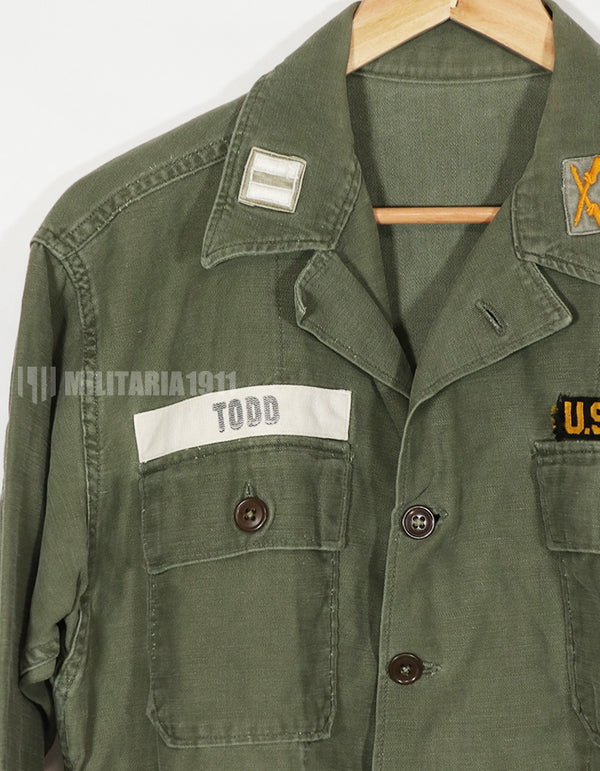 実物　初期 OG-107　ユーティリティシャツ　特殊部隊パッチ付き　退色あり　中古品