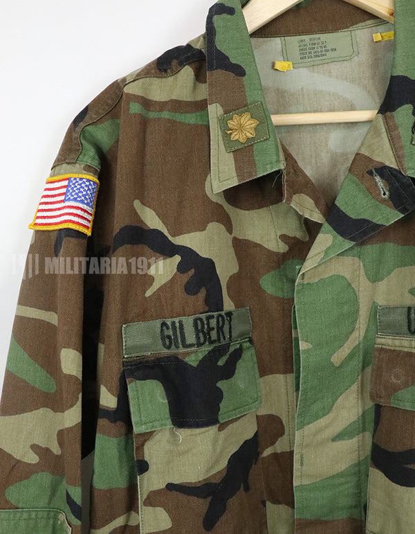 実物　アメリカ陸軍　ウッドランド迷彩　ジャケット　パッチ付き 1990年製