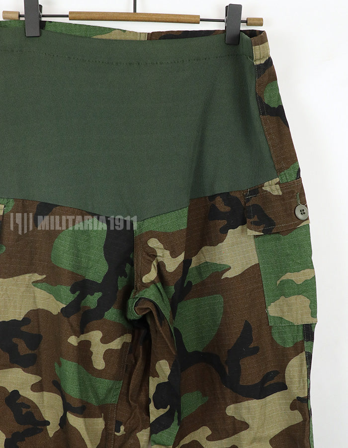 米軍サープラス　女性戦闘服　ウッドランド迷彩　マタニティーパンツ　80年代ロット