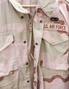 アメリカ空軍　3Cデザート迷彩　M65 フィールドジャケット 1991年製　徽章付き