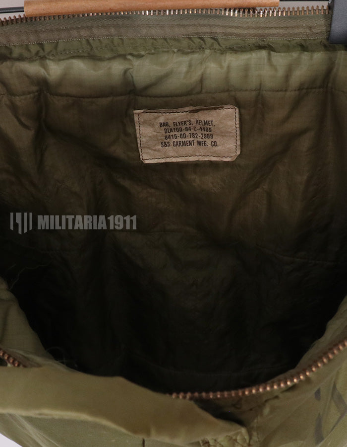 実物　米軍放出品　1984年製　アメリカ空軍　ヘルメットバッグ　汚れ・文字あり
