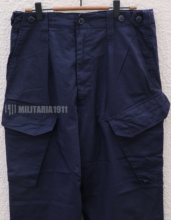 イギリス軍　Royal Navy Combat Trousers Navy Blue　パッチ付き　中古品