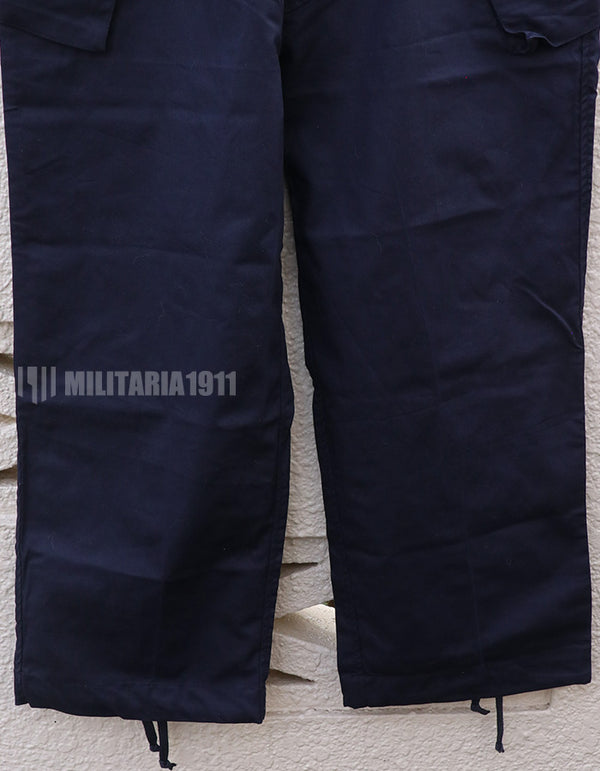 イギリス軍　Royal Navy Combat Trousers Navy Blue　パッチ付き　中古品