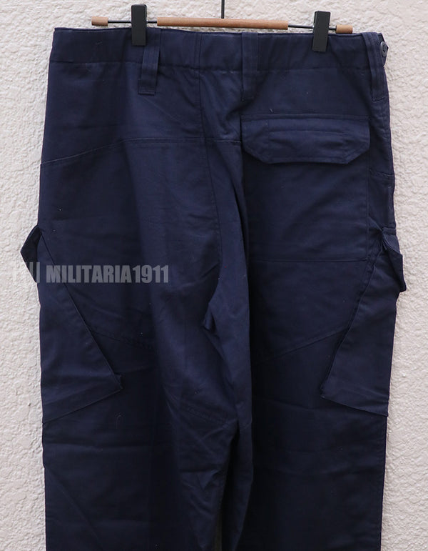 イギリス軍　Royal Navy Combat Trousers Navy Blue　パッチ付き　中古品