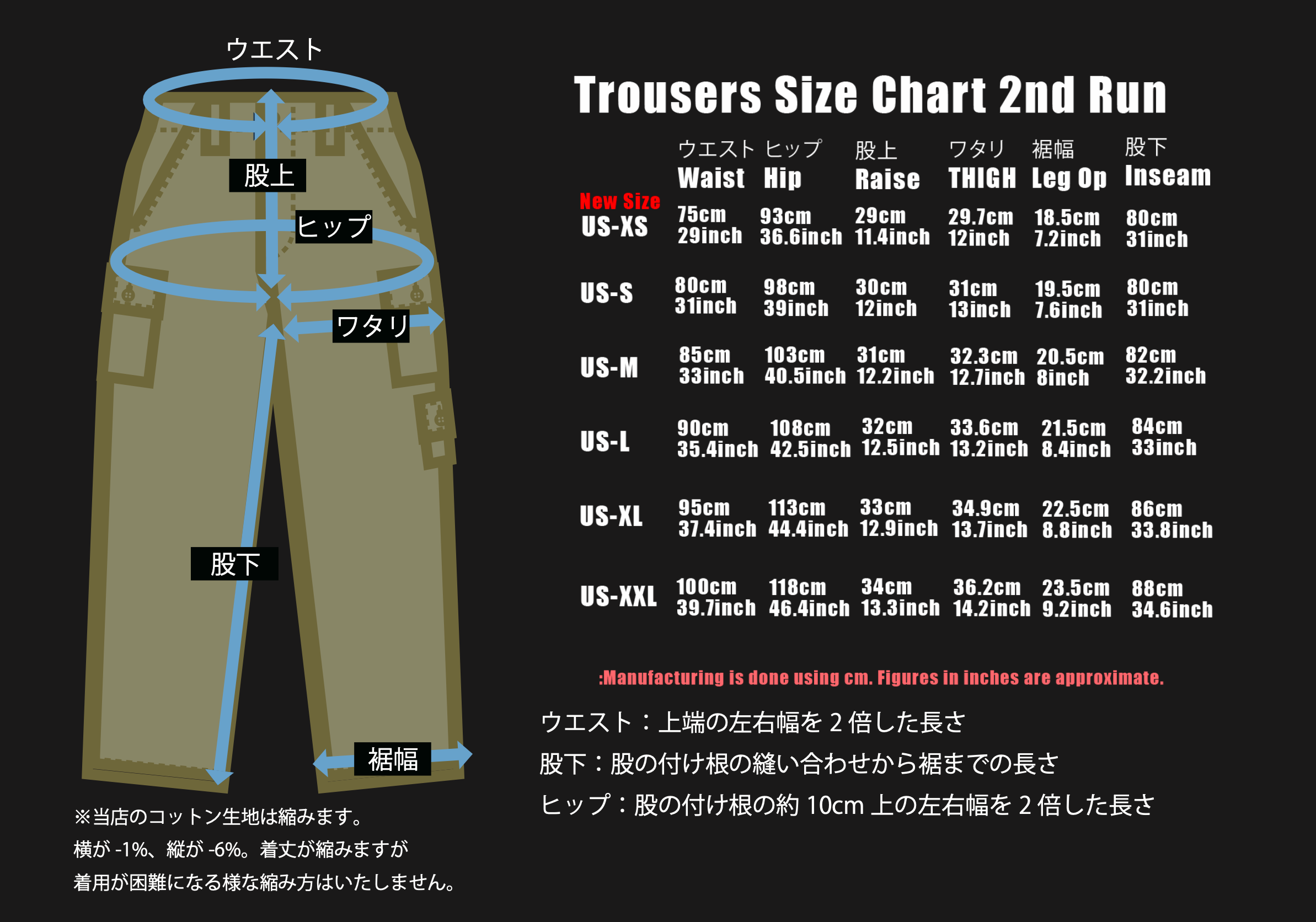 2023年第二ロット　ゴールドタイガーストライプ USカット トラウザーズ MADE IN JAPAN