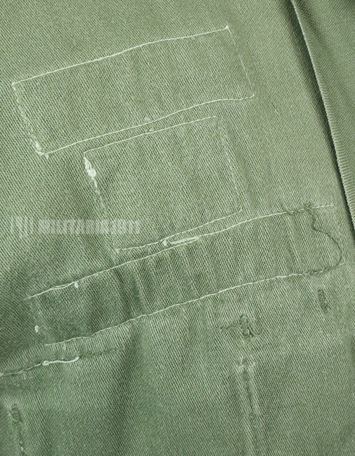 実物　アメリカ陸軍　ユーティリティシャツ　OG-107 　第一師団パッチなど徽章付（後付け）