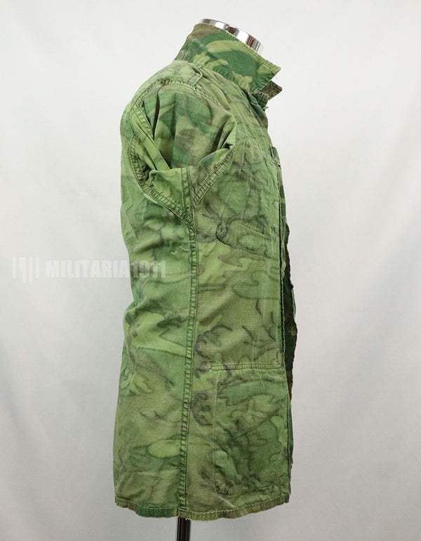 実物　アメリカ軍　1969年製　ERDL　ジャングルファティーグジャケット　使用感あり　中古品